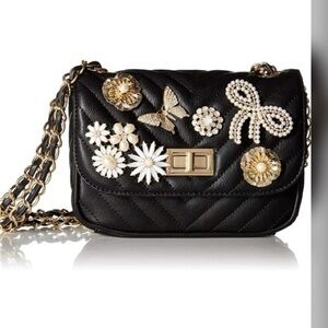 New With Tags Aldo Achira Crossbody Shoulder Bag Black